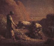 Jean Francois Millet Pick up wheat oil painting artist